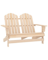 Chaise de jardin Adirondack 2 places bois de sapin massif | Mobilier & Déco