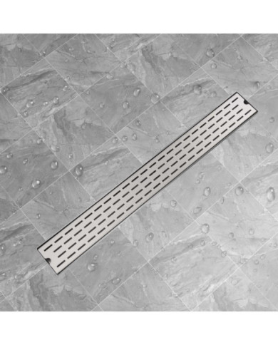 Drain de douche linéaire 930x140 mm acier inoxydable | Mobilier & Déco