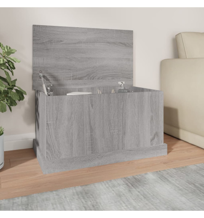Boîte de rangement sonoma gris 70x40x38 cm bois d'ingénierie | Mobilier & Déco