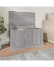 Boîte de rangement sonoma gris 70x40x38 cm bois d'ingénierie | Mobilier & Déco