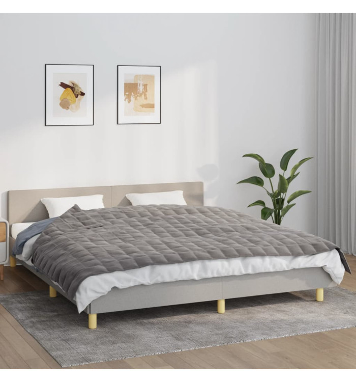 Couverture lestée Gris 155x220 cm 11 kg Tissu | Mobilier & Déco