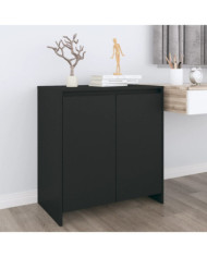 Buffet Noir 70x41x75 cm Bois d'ingénierie | Mobilier & Déco