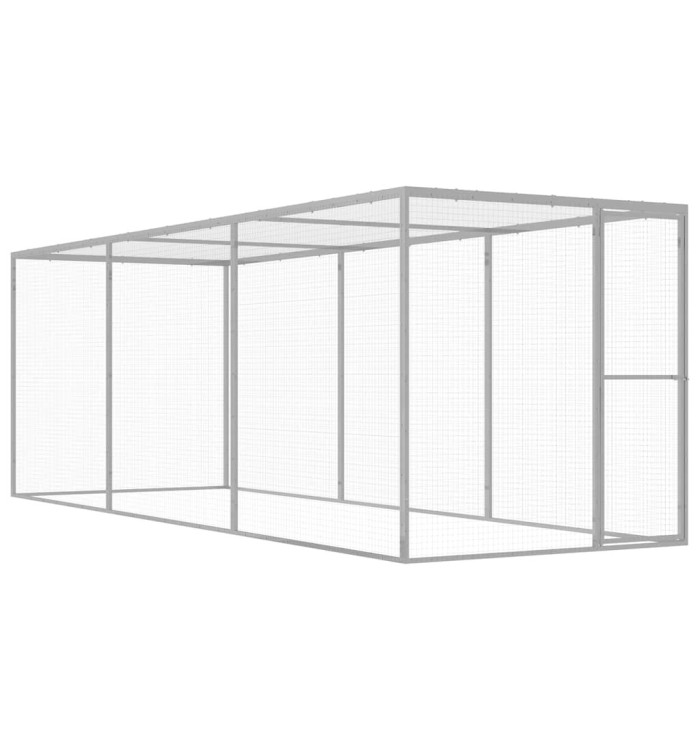 Cage pour chat 4,5x1,5x1,5 m Acier galvanisé | Mobilier & Déco