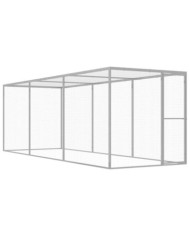 Cage pour chat 4,5x1,5x1,5 m Acier galvanisé | Mobilier & Déco