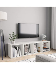 Bibliothèque/Meuble TV Blanc 143x30x36 cm | Mobilier & Déco