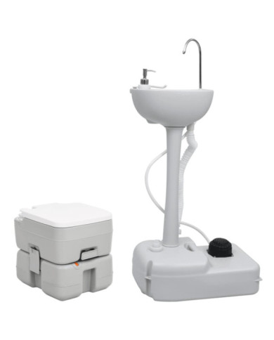 Ensemble de toilette et support de lavage des mains de camping | Mobilier & Déco