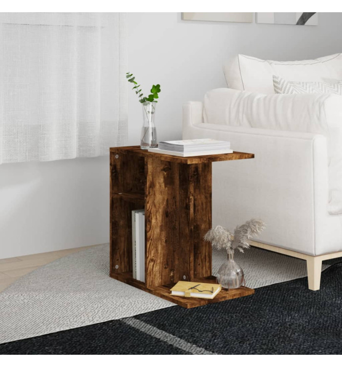 Table d'appoint Chêne fumé 50x30x50 cm Bois d'ingénierie | Mobilier & Déco