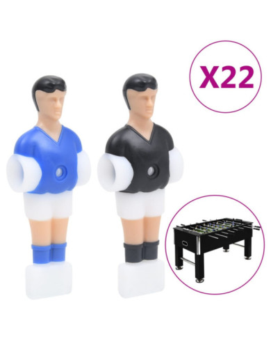 Joueurs de baby-foot pour tige de 12,7 mm 22 pcs | Mobilier & Déco
