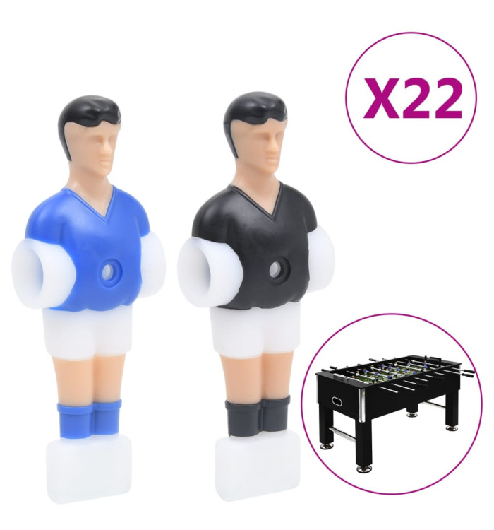 Joueurs de baby-foot pour tige de 12,7 mm 22 pcs | Mobilier & Déco