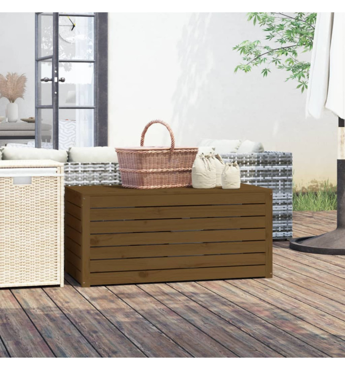 Boîte de jardin marron miel 101x50,5x46,5 cm bois massif de pin | Mobilier & Déco