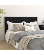 Tête de lit Noir 125,5x4x100 cm Bois massif de pin | Mobilier & Déco
