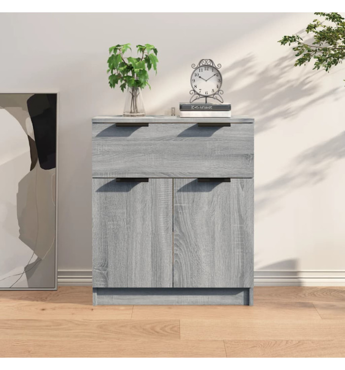 Buffet Sonoma gris 60x30x70 cm Bois d'ingénierie | Mobilier & Déco