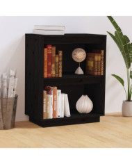 Armoire console Noir 60x34x75 cm Bois de pin solide | Mobilier & Déco