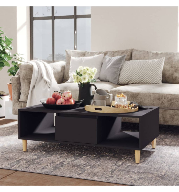 Table basse gris 103,5x60x35 cm bois d'ingénierie | Mobilier & Déco