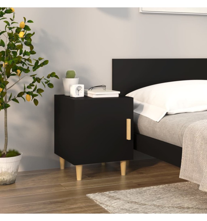 Table de chevet Noir Bois d'ingénierie | Mobilier & Déco