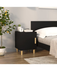 Table de chevet Noir Bois d'ingénierie | Mobilier & Déco