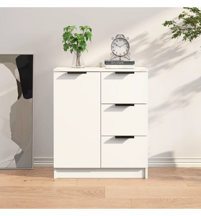 Buffet Blanc 60x30x70 cm Bois d'ingénierie | Mobilier & Déco
