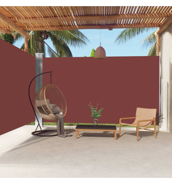Auvent latéral rétractable Marron 220x600 cm | Mobilier & Déco