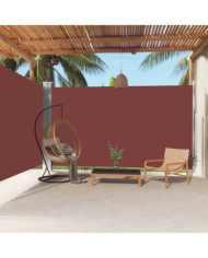 Auvent latéral rétractable Marron 220x600 cm | Mobilier & Déco