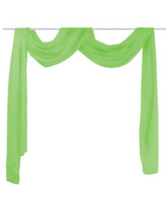 Voilage drapé vert 140 x 600 cm | Mobilier & Déco