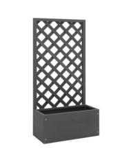 Jardinière en treillis 65x30x135 cm WPC | Mobilier & Déco