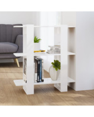 Bibliothèque/Séparateur de pièce Blanc brillant 80x30x87 cm | Mobilier & Déco