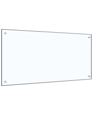 Dosseret de cuisine Transparent 100x50 cm Verre trempé | Mobilier & Déco
