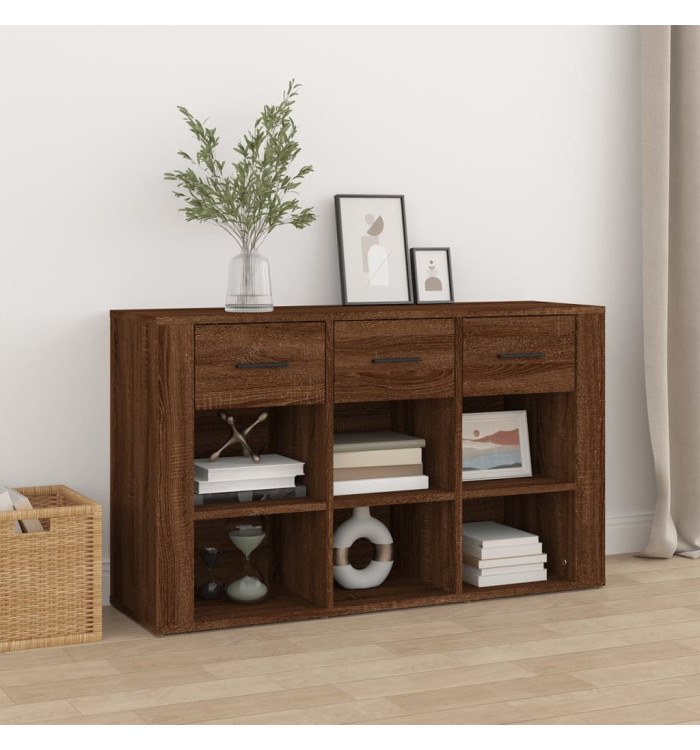 Buffet Chêne marron 100x30x59,5 cm Bois d'ingénierie | Mobilier & Déco