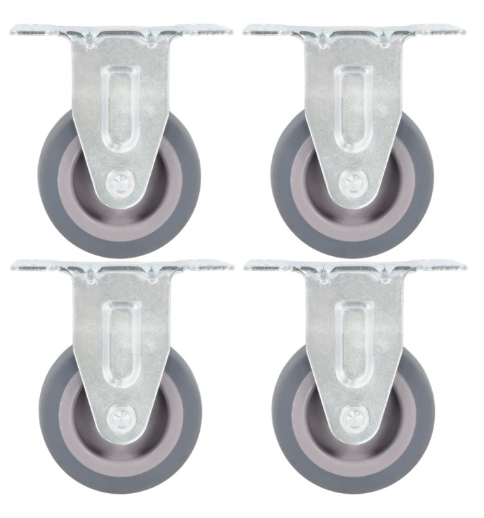 Roulettes fixes 4 pcs 50 mm | Mobilier & Déco