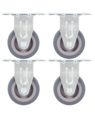 Roulettes fixes 4 pcs 50 mm | Mobilier & Déco