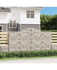 Panier de gabions arqué 300x50x160/180 cm Fer galvanisé | Mobilier & Déco