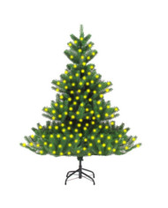 Sapin de Noël artificiel Nordmann pré-éclairé vert 210 cm | Mobilier & Déco