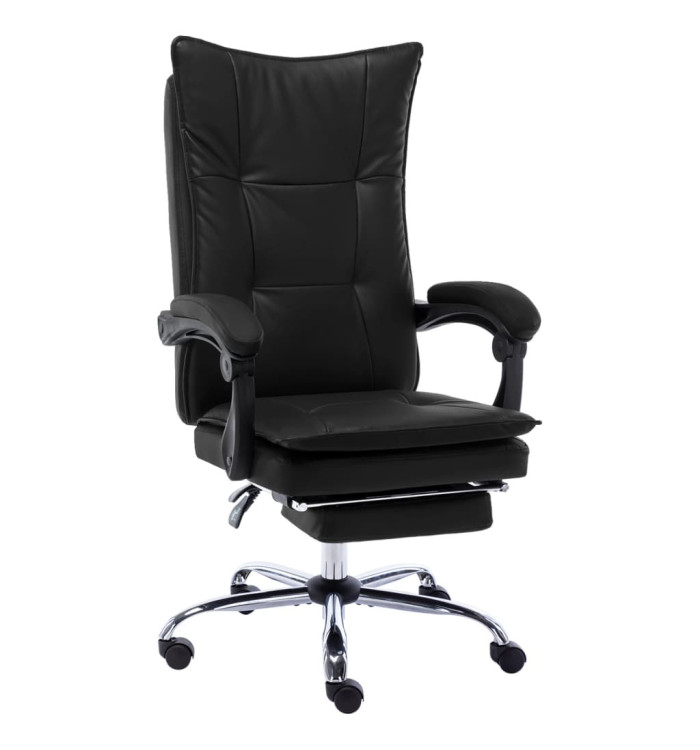 Chaise de bureau Noir Similicuir | Mobilier & Déco