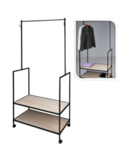 HetS Collection Porte-manteau avec 2 crochets Métal | Mobilier & Déco