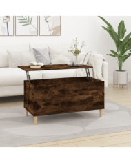 Table basse Chêne fumé 90x44,5x45 cm Bois d'ingénierie | Mobilier & Déco