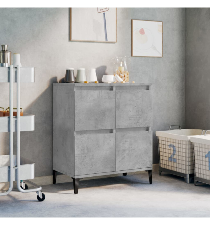 Buffet Gris béton 60x35x70 cm Bois d'ingénierie | Mobilier & Déco