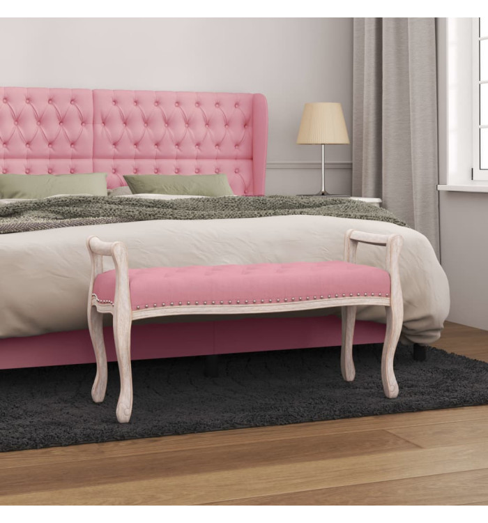 Banc Rose 110x45x60 cm Velours | Mobilier & Déco