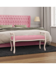 Banc Rose 110x45x60 cm Velours | Mobilier & Déco