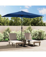Parasol d'extérieur avec poteau en métal 300x200 cm Azuré | Mobilier & Déco
