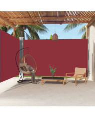 Auvent latéral rétractable Rouge 220x600 cm | Mobilier & Déco