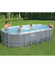 Bestway Piscine hors sol Power Steel Ovale 549x274x122 cm | Mobilier & Déco