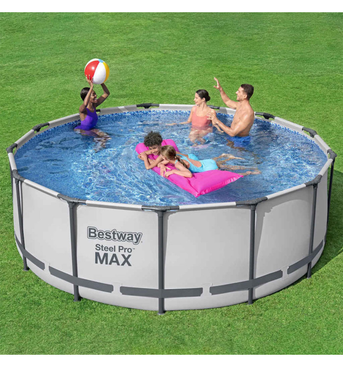 Bestway Ensemble de piscine ronde Steel Pro MAX 396x122 cm | Mobilier & Déco