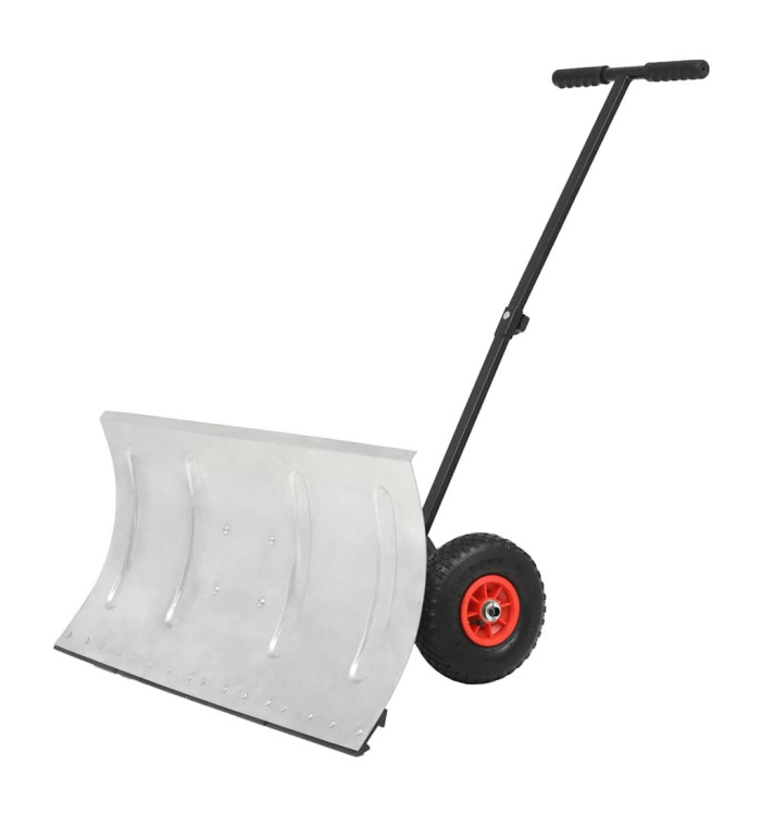 Chasse-neige manuel avec roues 100 x 44 cm | Mobilier & Déco