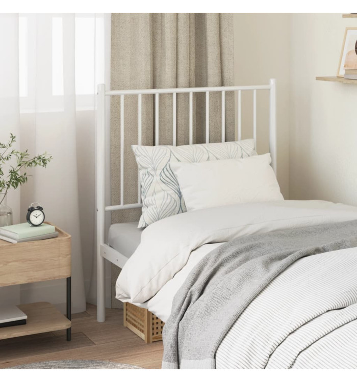 Tête de lit métal blanc 75 cm | Mobilier & Déco