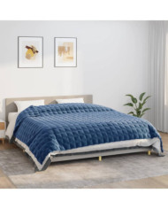 Couverture lestée Bleu 235x290 cm 11 kg Tissu | Mobilier & Déco
