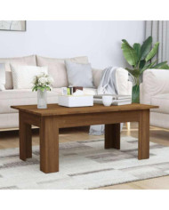 Table basse Chêne marron 100x60x42 cm Bois d'ingénierie | Mobilier & Déco