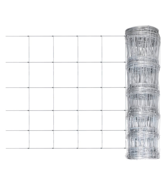 Clôture de jardin Acier galvanisé 50x1,5 m Argenté | Mobilier & Déco