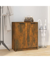 Meuble à chaussures Chêne fumé 59x35x70 cm Bois d'ingénierie | Mobilier & Déco