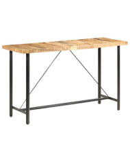 Table de bar 180x70x107 cm Bois de manguier brut | Mobilier & Déco