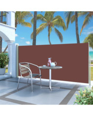 Auvent latéral rétractable 140 x 300 cm Marron | Mobilier & Déco